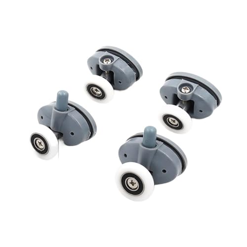 Duschkabinen-Riemenscheibe Duschkabinenrolle/Läufer/Räder/Riemenscheiben Durchmesser 23 mm/25 mm/27 mm(Double 4pcs upper,Diameter 27mm) von WXVFX