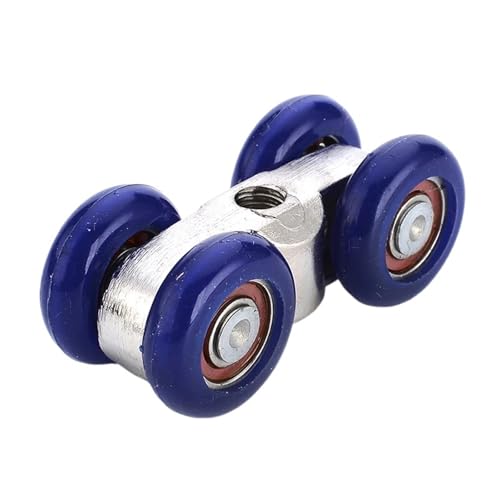 Leichte Schiebetür mit 4 Rollen für den Haushalt, Holztür zum Aufhängen, Schiene, Riemenscheibe, 30 kg, Möbelbeschläge Leichte Schiebetür mit 4 Rollen für den Haushalt, Holztür zum Aufhängen, Schiene, Riemenscheibe, 30 kg, Möbelbeschläge von WXVFX