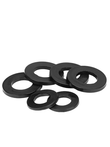 M2 M2,5 M3 M4 M5 M6 M8 M10 M12 M14 M16 M18 M20 Schwarz Nylon Kunststoff Flache Unterlegscheibe Ebene spacer Isolierung Dichtungen Dichtung Ring(M4x10x0.3(100pcs)) von WXVFX