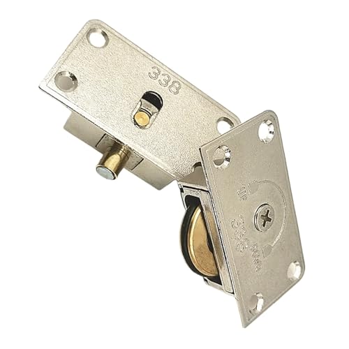 Möbel Schiebetür Rad Roller Runner Kleiderschrank Schrank Lager Top Bottom Pulley Rad Metall Waten Tür(Option 1) von WXVFX