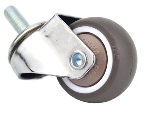 Super stumme Räder/Rollen, TPE-Raddurchmesser, Anti-Wrap-Rad, Tragfähigkeit 20/30/40 kg, for Möbel, Sofas, Vitrinen, Heimzubehör(1.5 Inch) von WXVFX