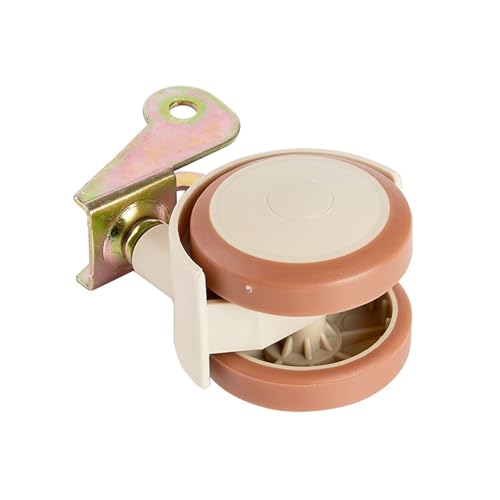 Universelle Kinderbett-Lenkrollen, Schrankklemme mit Bremsrädern, Nylon-Möbelstützbein for Stühle, Babybettwagen(Flat splint-20mm) von WXVFX