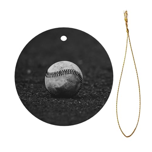Baseball-Druck, Weihnachtsschmuck, Paar, Geschenke für Sie und Ihn, Weihnachtsbaumschmuck, Keramik, hängende Ornamente, Jahrestag Baseball-Druck, Weihnachtsschmuck, Paar, Geschenke für Sie und Ihn, Weihnachtsbaumschmuck, Keramik, hängende Ornamente, Jahrestag von WXWJSHMGC