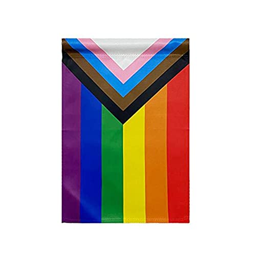 NMSL Gartenflagge, Regenbogen, Pride, Gay Rainbow, Flagge, vertikal, Garten, doppelseitig, Flagge, LGBT, Community, Predition, Flagge, Dekoration für den Innen- und Außenbereich, 30,5 x 45,7 cm von WXWJSHMGC