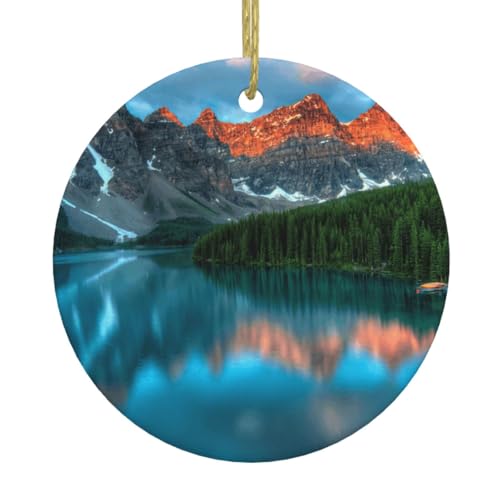 Park Print Weihnachtsschmuck Paar Geschenke für Sie und Ihn Weihnachtsbaumschmuck Keramik Hängende Ornament Jahrestag Park Print Weihnachtsschmuck Paar Geschenke für Sie und Ihn Weihnachtsbaumschmuck Keramik Hängende Ornament Jahrestag von WXWJSHMGC