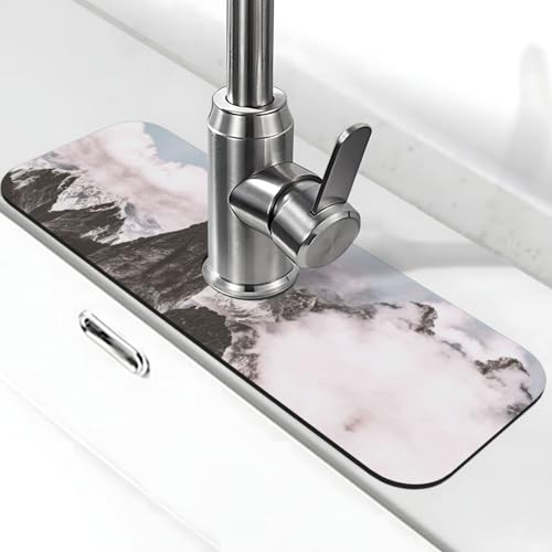 WXWJSHMGC Spritzschutz für Küchenspüle, saugfähige Abtropfmatte, für Küchenarmaturen, Arbeitsplatten von WXWJSHMGC
