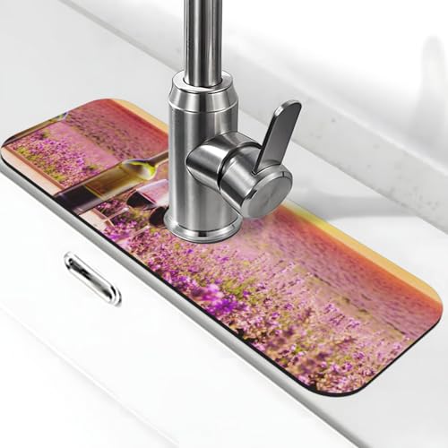 WXWJSHMGC Spritzschutz für Küchenspüle, saugfähige Abtropfmatte, für Küchenarmaturen, Arbeitsplatten von WXWJSHMGC