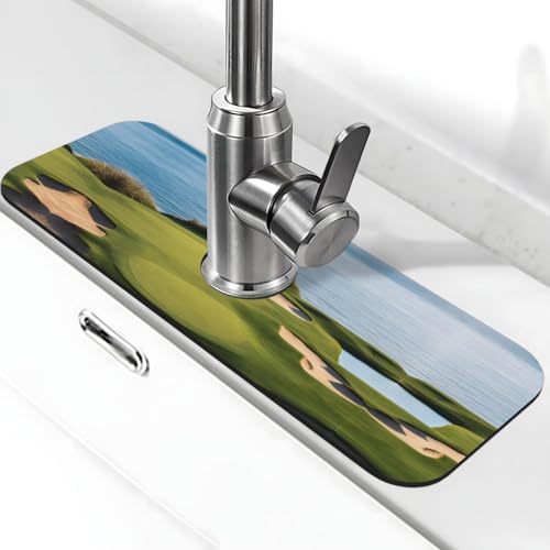 WXWJSHMGC Strand-Golfplatz-Spritzschutz, saugfähige Abtropfmatte, für Küchenarmaturen, Arbeitsplatten WXWJSHMGC Strand-Golfplatz-Spritzschutz, saugfähige Abtropfmatte, für Küchenarmaturen, Arbeitsplatten von WXWJSHMGC