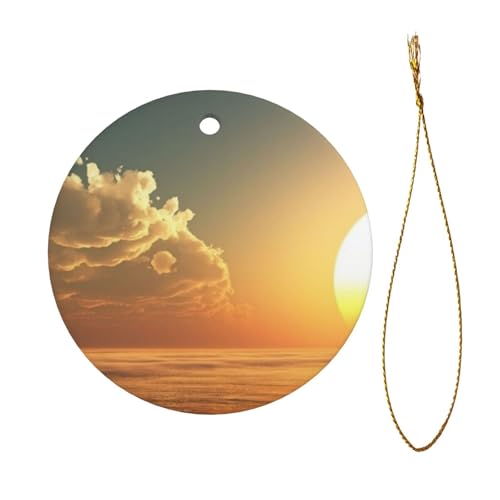 Weihnachtsschmuck mit Aufschrift "Good Morning", für Paare, Geschenke für Sie und Ihn, Weihnachtsbaumschmuck, Keramik, hängende Ornamente, Jahrestag Weihnachtsschmuck mit Aufschrift "Good Morning", für Paare, Geschenke für Sie und Ihn, Weihnachtsbaumschmuck, Keramik, hängende Ornamente, Jahrestag von WXWJSHMGC