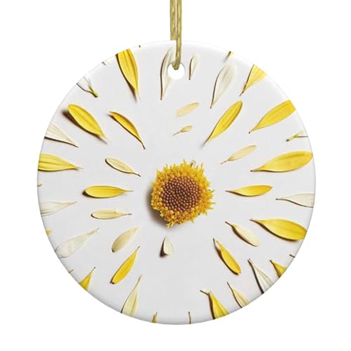 Weihnachtsschmuck mit Blumenblättern, für Paare, Geschenke für Sie und Ihn, Weihnachtsbaumschmuck, Keramik, hängende Ornamente, Jahrestag Weihnachtsschmuck mit Blumenblättern, für Paare, Geschenke für Sie und Ihn, Weihnachtsbaumschmuck, Keramik, hängende Ornamente, Jahrestag von WXWJSHMGC