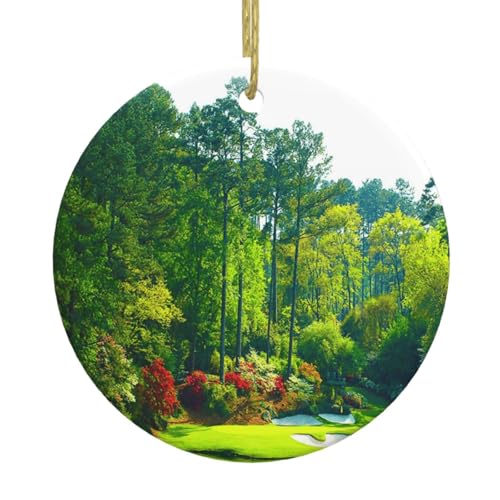 Weihnachtsschmuck mit Golfplatz-Druck, für Paare, Geschenke für Sie und Ihn, Weihnachtsbaumschmuck, Keramik, hängende Ornamente, Jahrestag Weihnachtsschmuck mit Golfplatz-Druck, für Paare, Geschenke für Sie und Ihn, Weihnachtsbaumschmuck, Keramik, hängende Ornamente, Jahrestag von WXWJSHMGC