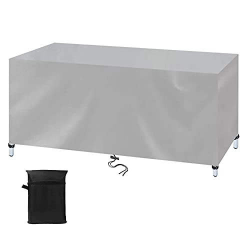 Gartenmöbel Abdeckung 200x100x100cm Silver Patio Rattan Möbel Schutzhülle, Abdeckplane für Gartenmöbel Outdoor Wasserdicht, 420D Oxford Gewebe Abdeckhaube Gartentisch für Stühle Möbelsets und Sofa Gartenmöbel Abdeckung 200x100x100cm Silver Patio Rattan Möbel Schutzhülle, Abdeckplane für Gartenmöbel Outdoor Wasserdicht, 420D Oxford Gewebe Abdeckhaube Gartentisch für Stühle Möbelsets und Sofa von WXWYGNY