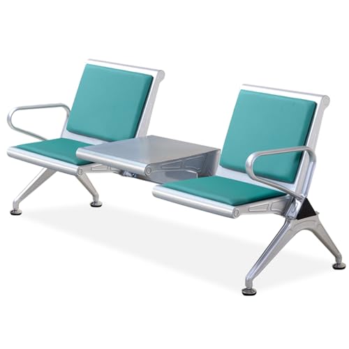 WXXZCE 2-Sitzer Wartebank Airport, Krankenhaus Bank, Wartezimmerbank für Flughafen, Krankenhaus, Bank, Salon, Friseur, Saal, Zimmer, Konferenz(Green) von WXXSHGDW