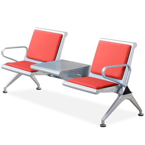 WXXZCE 2-Sitzer Wartebank Airport, Krankenhaus Bank, Wartezimmerbank für Flughafen, Krankenhaus, Bank, Salon, Friseur, Saal, Zimmer, Konferenz(Red) von WXXSHGDW