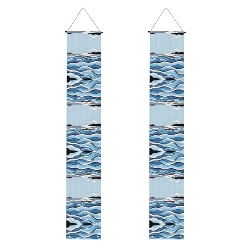 Abschlussparty-Banner "Waves lapping at the rocks" - Ein vielseitiges Banner für den Innen- und Außenbereich, perfekt für eine Vielzahl von Abschlussfeiern von WXXWXD