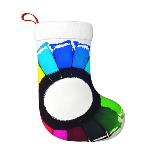 Farbige Kreide, Weihnachtsstrumpf, geeignet für Weihnachtsbäume und festliche Kamindekorationen Farbige Kreide, Weihnachtsstrumpf, geeignet für Weihnachtsbäume und festliche Kamindekorationen von WXXWXD