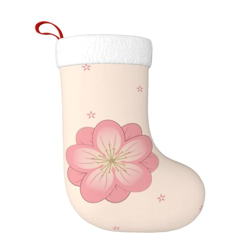Little Pink Cherry Blossoms Christmas Stocking Suitable for Christmas Trees and Festive Fireplace Decorations von WXXWXD