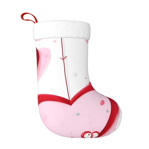 Little Red Heart Christmas Stocking Suitable for Christmas Trees and Festive Fireplace Decorations Little Red Heart Christmas Stocking Suitable for Christmas Trees and Festive Fireplace Decorations von WXXWXD
