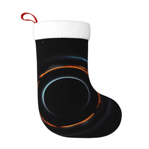 Mysterious Cosmic Black Holes Christmas Stocking Suitable for Christmas Trees and Festive Fireplace Decorations von WXXWXD