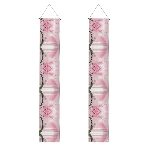 Rosa Kirschblüten-Treppen-Abschlussfeier Banner - Ein vielseitiges Banner für den Innen- und Außenbereich, perfekt für eine Vielzahl von Abschlussfeiern Rosa Kirschblüten-Treppen-Abschlussfeier Banner - Ein vielseitiges Banner für den Innen- und Außenbereich, perfekt für eine Vielzahl von Abschlussfeiern von WXXWXD