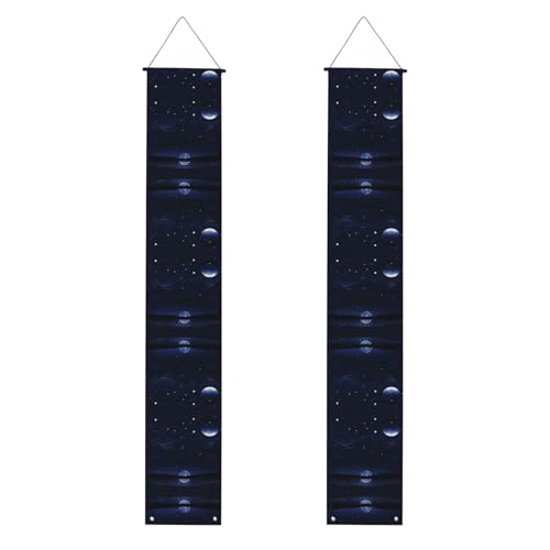 Serene Blue Night View Graduation Party Banner - Ein vielseitiges Banner für den Innen- und Außenbereich, perfekt für eine Vielzahl von Abschlussfeiern von WXXWXD