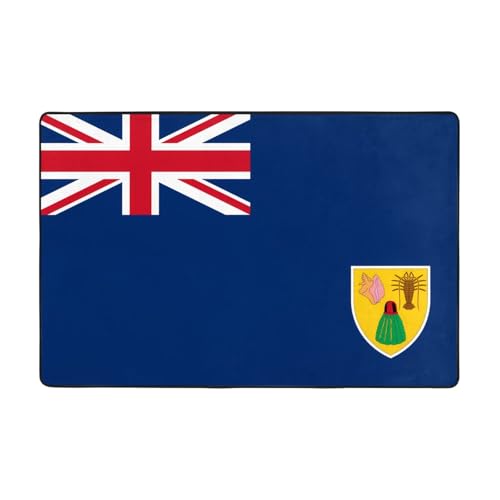 Teppich für Wohnzimmer, Motiv: Flagge der Turks- und Caicosinseln, bedruckt, 183 x 122 cm, für Couchtisch/Nachttisch/Büro/Balkon Teppich für Wohnzimmer, Motiv: Flagge der Turks- und Caicosinseln, bedruckt, 183 x 122 cm, für Couchtisch/Nachttisch/Büro/Balkon von WXXWXD