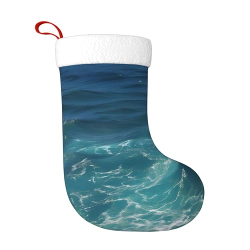 The Deep Ocean Christmas Stocking Suitable for Christmas Trees and Festive Fireplace Decorations The Deep Ocean Christmas Stocking Suitable for Christmas Trees and Festive Fireplace Decorations von WXXWXD