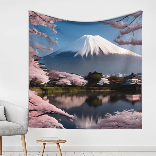 WXXWXD Mt. Fuji im frühen Frühjahr, Wandteppich, für Schlafzimmer, ästhetische Größe, Poster, Wandbehang, Dekoration für Schlafzimmer WXXWXD Mt. Fuji im frühen Frühjahr, Wandteppich, für Schlafzimmer, ästhetische Größe, Poster, Wandbehang, Dekoration für Schlafzimmer von WXXWXD