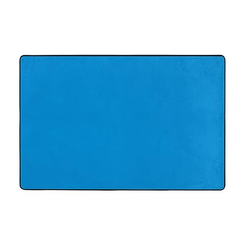 Wohnzimmer-Teppich, einfarbig, blau, bedruckt, 183 x 122 cm, für Couchtisch/Nachttisch/Büro/Balkon Wohnzimmer-Teppich, einfarbig, blau, bedruckt, 183 x 122 cm, für Couchtisch/Nachttisch/Büro/Balkon von WXXWXD