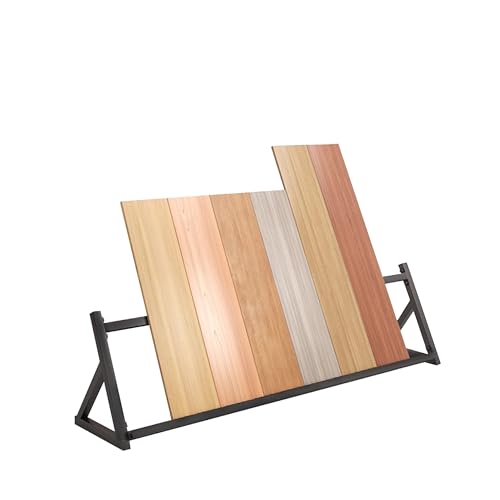 WXZXWXZX Fliesenständer aus Holz für den Einzelhandel, Bodenfliesen-Musterständer für Messehallen und Einzelhandelsgeschäfte(Nero,160cm/63in) von WXZXWXZX