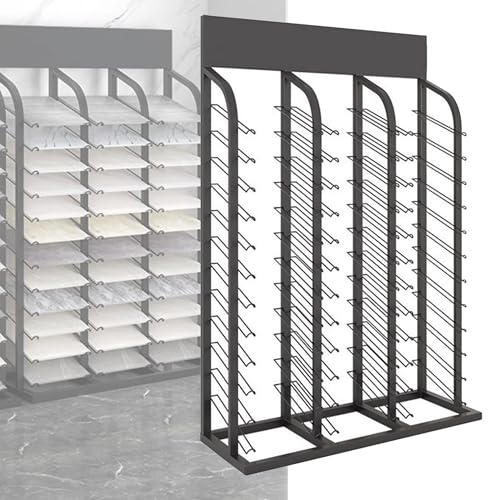 WXZXWXZX Holzbretter/Glas/Stein-Präsentationsständer, Fliesenständer, Metallständer für Messehallen und Einzelhandel(30 * 103cm/11.8 * 40.6in) von WXZXWXZX