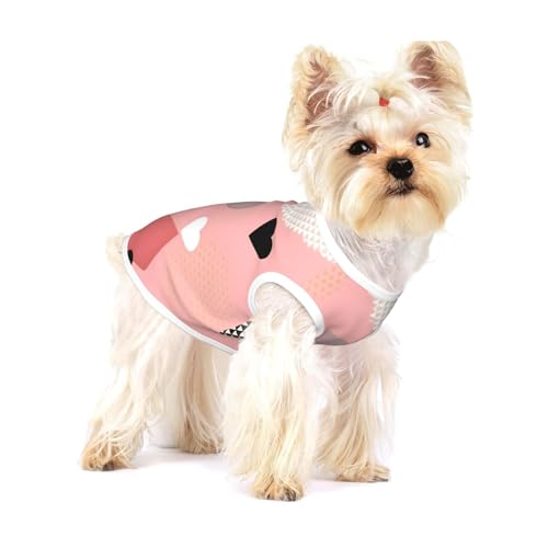 Abstraktes Liebesdiagramm, groß, dehnbar, weich, cool, ärmellos, gestreift, atmungsaktiv, Kleidung für Welpen, Kätzchen, Katzen, klein Abstraktes Liebesdiagramm, groß, dehnbar, weich, cool, ärmellos, gestreift, atmungsaktiv, Kleidung für Welpen, Kätzchen, Katzen, klein von WXZYFP