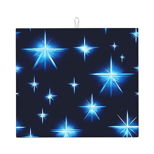 Abtropfmatte Cartoon Blue Star 16 x 18, sehr saugfähig, geeignet für Küchengeschirr, Abflussgestell, Kaffeebar, hängend Abtropfmatte Cartoon Blue Star 16 x 18, sehr saugfähig, geeignet für Küchengeschirr, Abflussgestell, Kaffeebar, hängend von WXZYFP