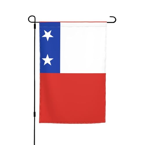Flagge von Chile, Gartendekoration, 30,5 x 45,7 cm, 100 % Polyesterfaser, dicker Stoff, universell für alle Jahreszeiten Flagge von Chile, Gartendekoration, 30,5 x 45,7 cm, 100 % Polyesterfaser, dicker Stoff, universell für alle Jahreszeiten von WXZYFP