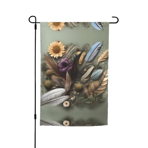 Gartendekoration mit Federblumen, 30,5 x 45,7 cm, 100 % Polyesterfaser, dicker Stoff, universell für alle Jahreszeiten Gartendekoration mit Federblumen, 30,5 x 45,7 cm, 100 % Polyesterfaser, dicker Stoff, universell für alle Jahreszeiten von WXZYFP