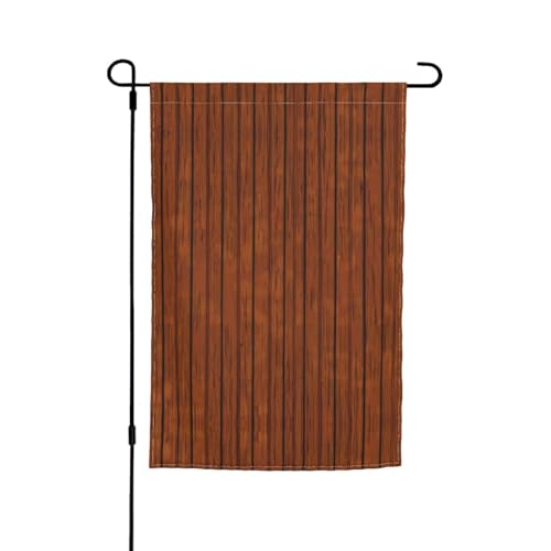 Gartendekoration mit braunem Holzmuster, 30,5 x 45,7 cm, 100 % Polyesterfaser, dicker Stoff, universell für alle Jahreszeiten Gartendekoration mit braunem Holzmuster, 30,5 x 45,7 cm, 100 % Polyesterfaser, dicker Stoff, universell für alle Jahreszeiten von WXZYFP