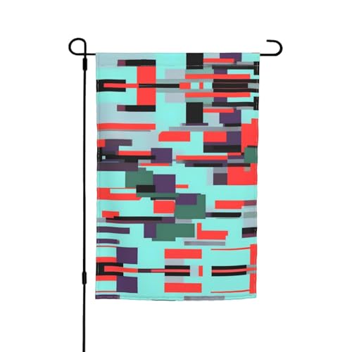 Gestreifte Kombinationsflagge, Gartendekoration, 30,5 x 45,7 cm, 100 % Polyesterfaser, dicker Stoff, universell für alle Jahreszeiten Gestreifte Kombinationsflagge, Gartendekoration, 30,5 x 45,7 cm, 100 % Polyesterfaser, dicker Stoff, universell für alle Jahreszeiten von WXZYFP