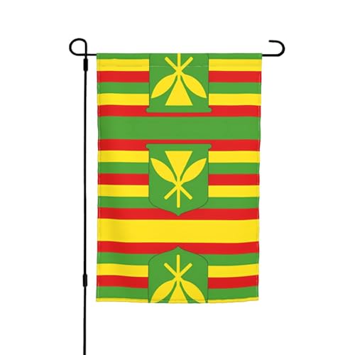 Hawaiianische Flagge, Gartendekoration, 30,5 x 45,7 cm, 100 % Polyesterfaser, dicker Stoff, universell für alle Jahreszeiten Hawaiianische Flagge, Gartendekoration, 30,5 x 45,7 cm, 100 % Polyesterfaser, dicker Stoff, universell für alle Jahreszeiten von WXZYFP