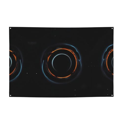 Mysteriöses kosmisches schwarzes Löcher, festliche Banner, 119,4 x 180,3 cm, für Weihnachten, Nachtpartys, Freunde und Versammlungen von WXZYFP