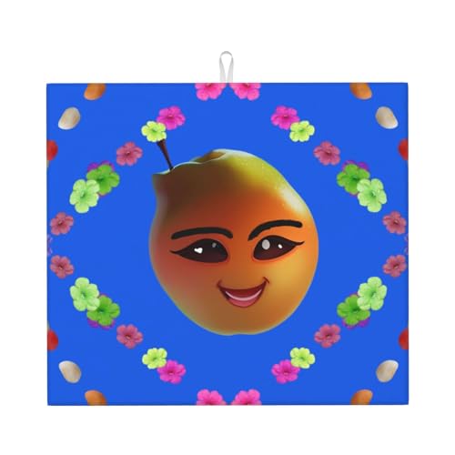 Saugfähige Matte, Smiley, gelbe Birne, einseitig bedruckt, 100 % Polyester, mit Seil zum Aufhängen Saugfähige Matte, Smiley, gelbe Birne, einseitig bedruckt, 100 % Polyester, mit Seil zum Aufhängen von WXZYFP