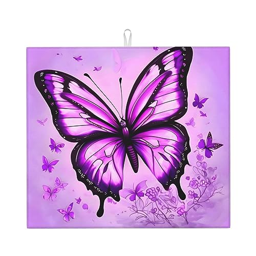 Saugfähige Matte für Küchenarbeitsplatte, einseitig bedruckt, 100 % Polyester, mit Seil zum Aufhängen Saugfähige Matte für Küchenarbeitsplatte, einseitig bedruckt, 100 % Polyester, mit Seil zum Aufhängen von WXZYFP