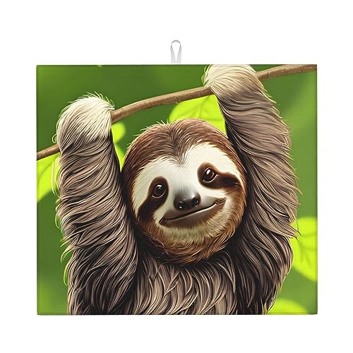 Saugfähige Matte für Küchenarbeitsplatte, einseitig bedruckt, 100 % Polyester, mit Seil zum Aufhängen Saugfähige Matte für Küchenarbeitsplatte, einseitig bedruckt, 100 % Polyester, mit Seil zum Aufhängen von WXZYFP