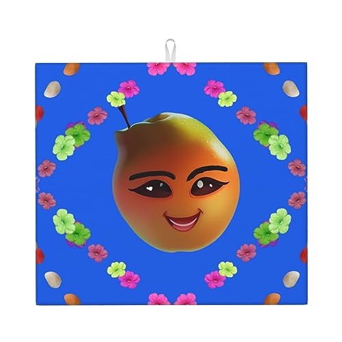 Smiley Abtropfmatte, Gelb, Birne, 40,6 x 45,7 cm, sehr saugfähig, geeignet für Küchengeschirr, Abflussgestell, Kaffeebar, zum Aufhängen Smiley Abtropfmatte, Gelb, Birne, 40,6 x 45,7 cm, sehr saugfähig, geeignet für Küchengeschirr, Abflussgestell, Kaffeebar, zum Aufhängen von WXZYFP