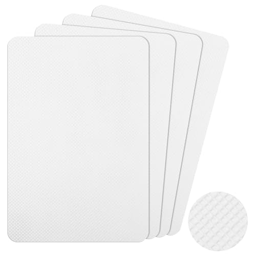 4 Stück Anti Rutsch Pads Selbstklebend Gummimatte für Möbel Rutschhemmer Gummi Matte Rutschfester Protektoren Geräuschreduzierungsaufkleber für Möbelfüße Stuhlbein Tische Schutz Möbel (Weiß) von WY LIGHTING LEVEL