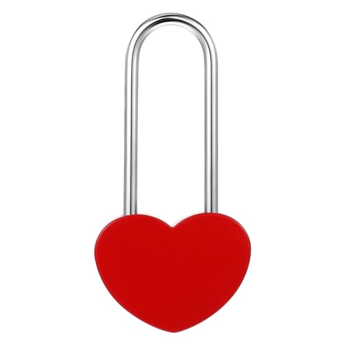 Liebesschloss Herzschloss Vorhängeschloss Personalisiertes Schloss für Frauen Valentinstags Geschenk Jahrestag Geschenk für Sie (Ohne Schlüssel) von WY LIGHTING LEVEL