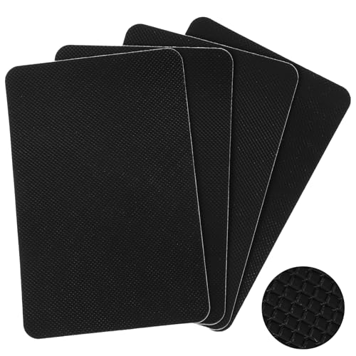 WY LIGHTING LEVEL 4 Stück Anti Rutsch Pads Selbstklebende Rutschfester GummisBoden Gummi zum Aufkleben Schneidbar Schuhsohlen Protektoren Geräuschreduzierungsaufkleber selbstklebend für Alle Größen von WY LIGHTING LEVEL