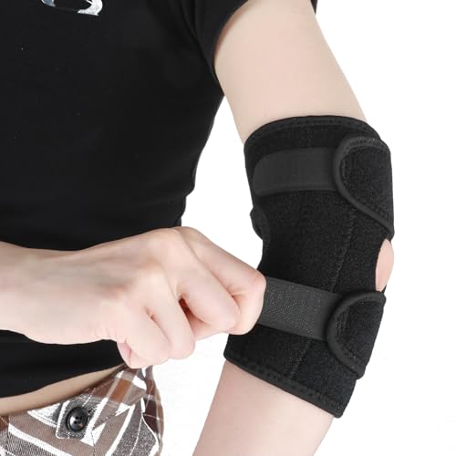 WY LIGHTING LEVEL Ellenbogenbandage Verstellbar Ellenbogen Bandage Tennisarm Bandage Ellenbogen Ellbogen Bandage Herren Damen für Nacht Schlafen & Tag Arbeiten Golferarm Tennisarm von WY LIGHTING LEVEL