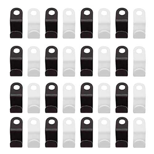 WYAN 56 Stück kleiderbügel verbindungshaken,platzsparende Kleiderbügelverbinder,für Krawatten Taschen Jacken Kleiderschrank(28 Schwarz,28 weiß) von WYAN