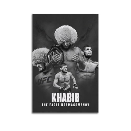 Khabib Nurmagomedov Beliebtes Boxstern-Poster, Wandkunst, Schlafzimmer-Drucke, Heimdekoration, hängendes Bild, Leinwandbild, 50 x 75 cm Khabib Nurmagomedov Beliebtes Boxstern-Poster, Wandkunst, Schlafzimmer-Drucke, Heimdekoration, hängendes Bild, Leinwandbild, 50 x 75 cm von WYATAO
