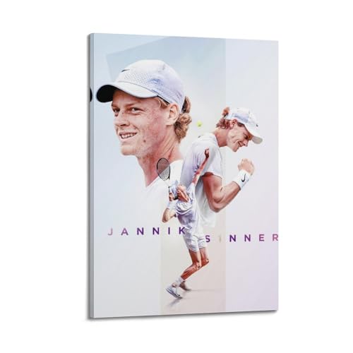 WYATAO Jannik Sinner Sports Star Art Poster Kunst Leinwand Gemälde Dekor Wanddruck Foto Zuhause Moderne Dekorationen 30 x 45 cm WYATAO Jannik Sinner Sports Star Art Poster Kunst Leinwand Gemälde Dekor Wanddruck Foto Zuhause Moderne Dekorationen 30 x 45 cm von WYATAO